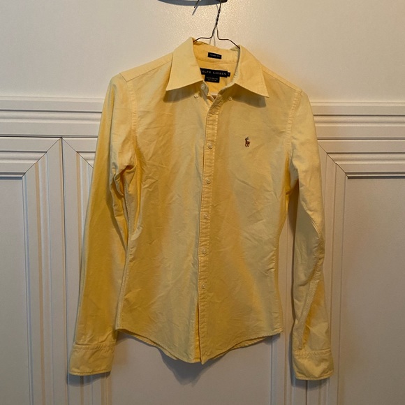 Ralph Lauren Yellow Button Down Shirt - Picture 1 of 2